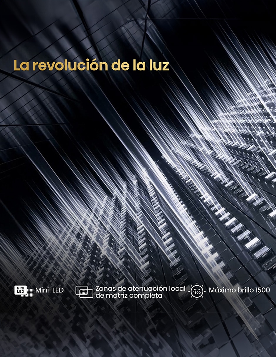 Pantalla Hisense ULED de 100" 4K/UHD 100U8K con Google TV.