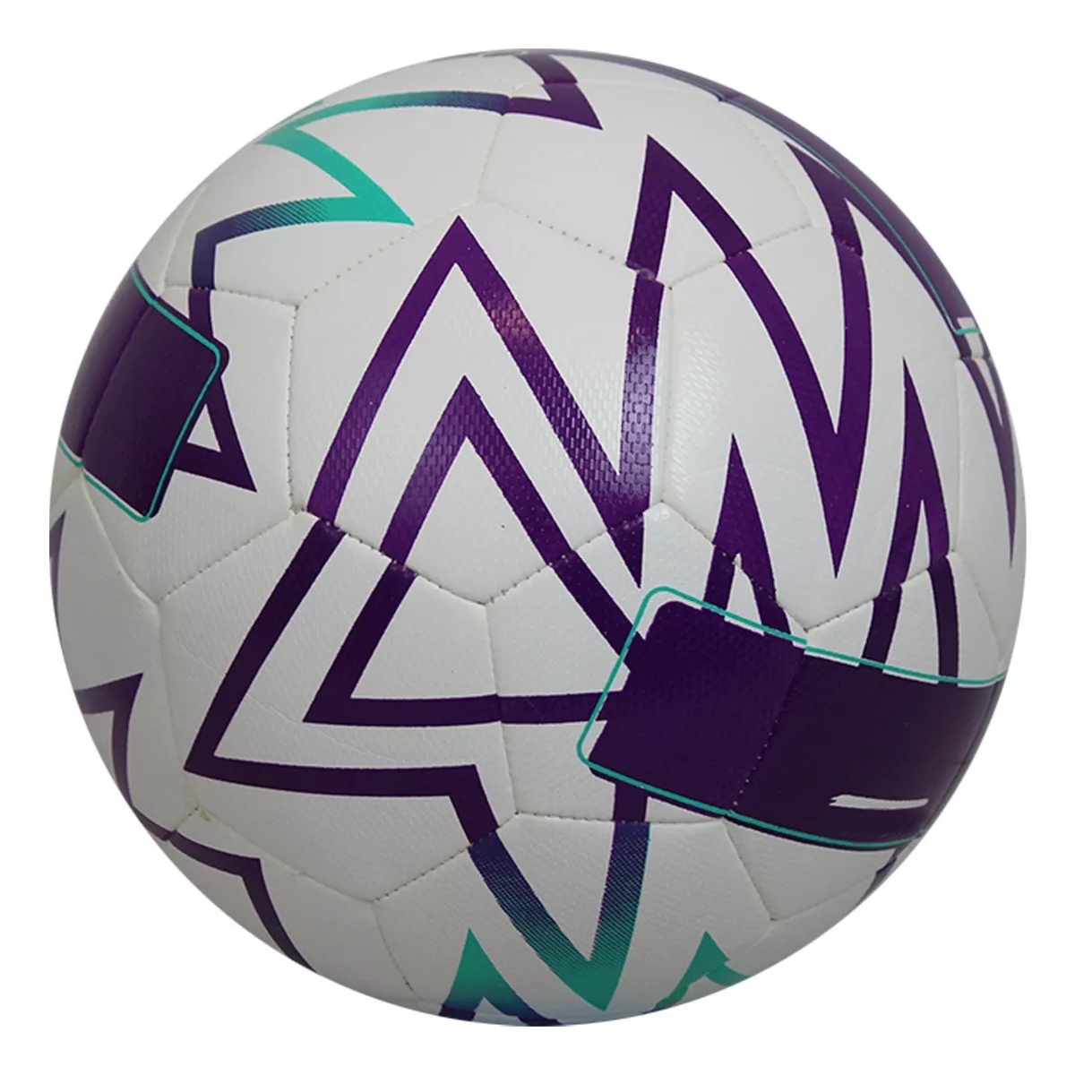 Balón De Fútbol Oka Pro 6.0 Híbrido Texturizado Número 5 Color Blanco/Morado.