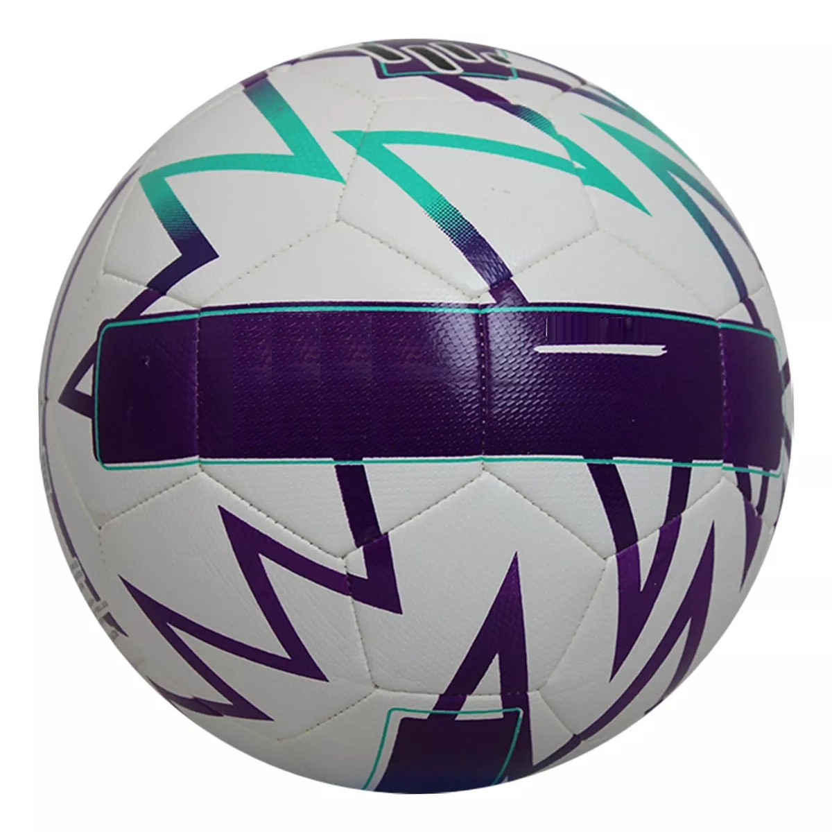 Balón De Fútbol Oka Pro 6.0 Híbrido Texturizado Número 5 Color Blanco/Morado.