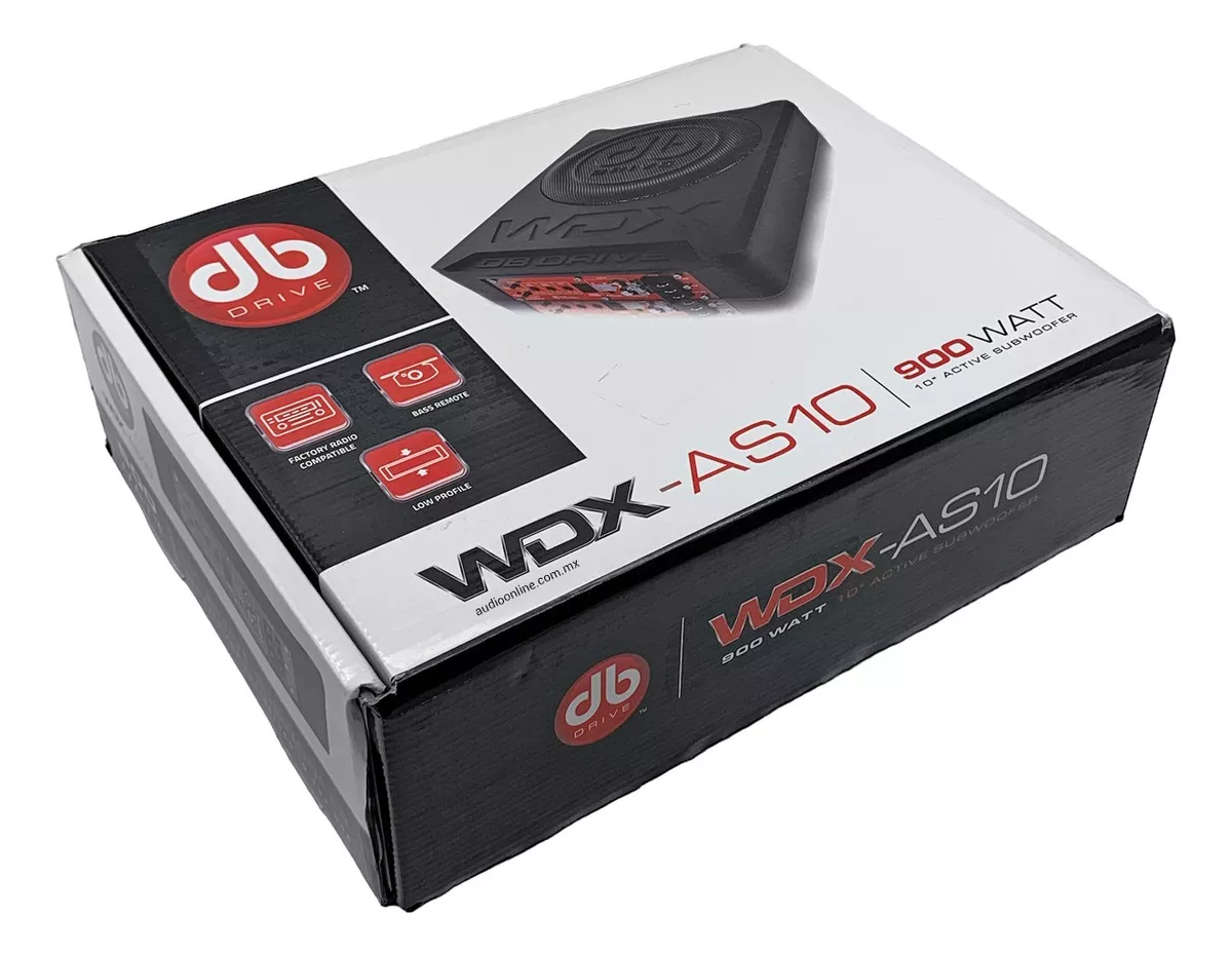 SUBWOOFER DB DRIVE WDXAS10 10 Pulgadas 250W RMS Amplificado .