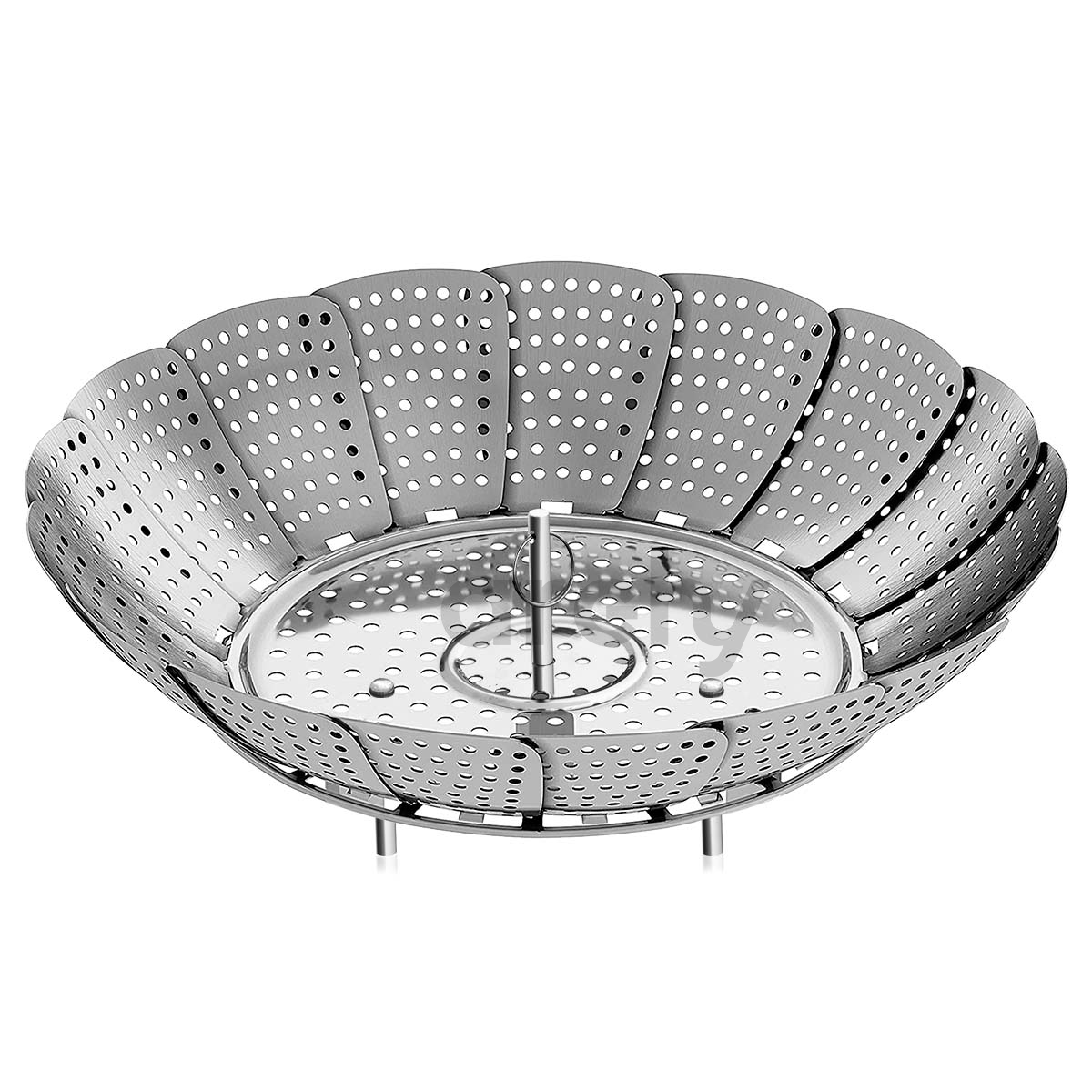 Cesta Vaporera Archy para Verduras Cestillo plegable Expandible 9" 23cm Acero Inoxidable para Cocer a Vapor alimentos, carnes, Comida Saludable, Utensilios de Cocina, Ajustable Olla (1686723) (23cm).