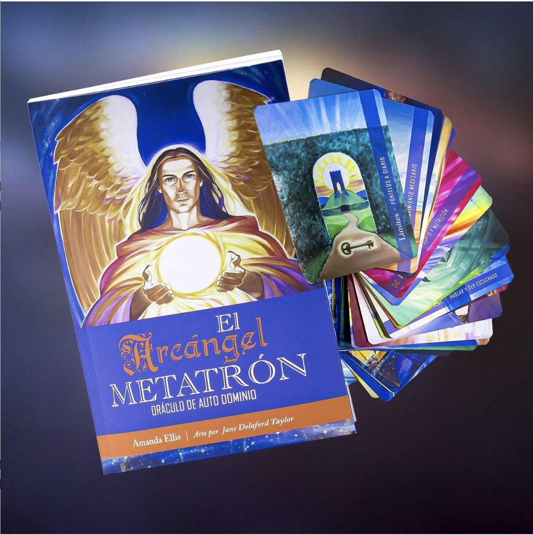 Tarot Oráculo Del Arcángel Metatron 55 Cartas + Libro Fisico.