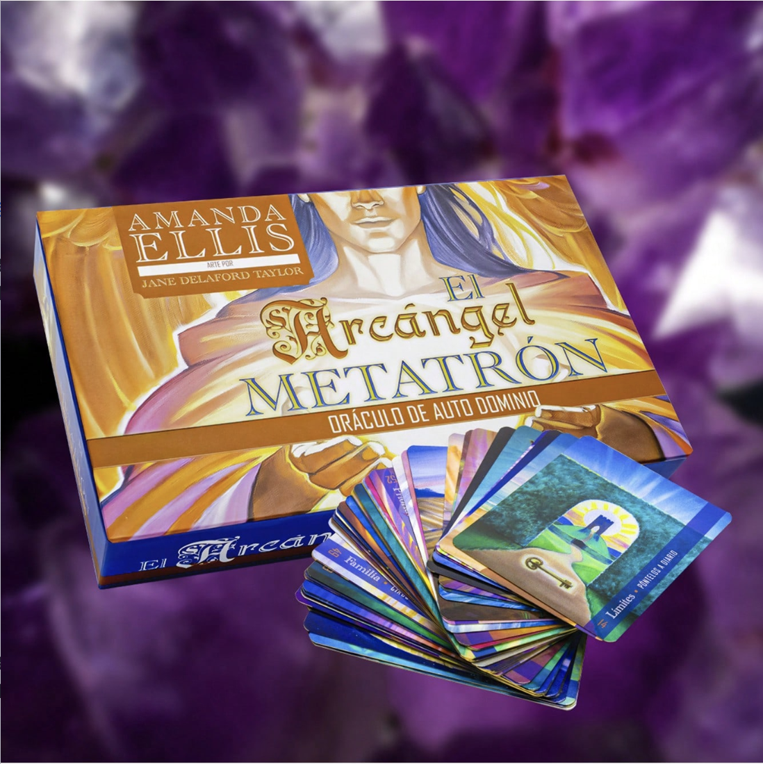 Tarot Oráculo Del Arcángel Metatron 55 Cartas + Libro Fisico.