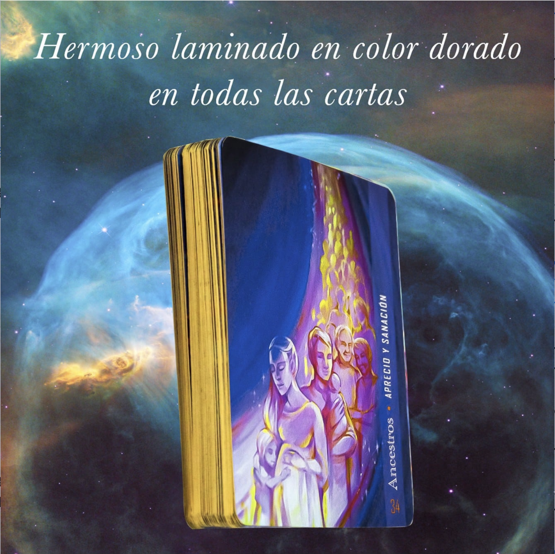 Tarot Oráculo Del Arcángel Metatron 55 Cartas + Libro Fisico.