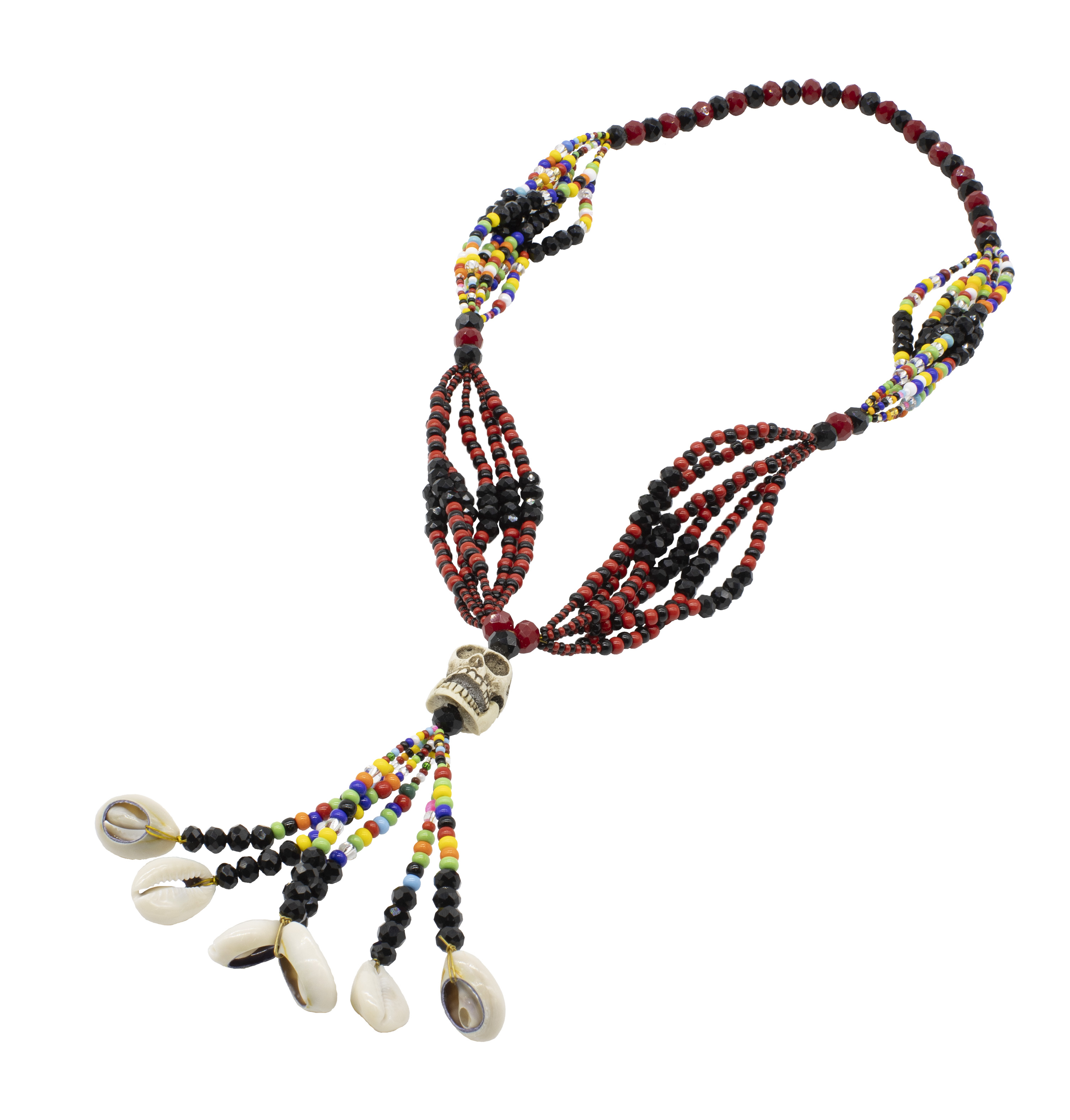 Collar Mazo De Elegua Lucero Eleggua Con Muerto 47 Cm Carro.