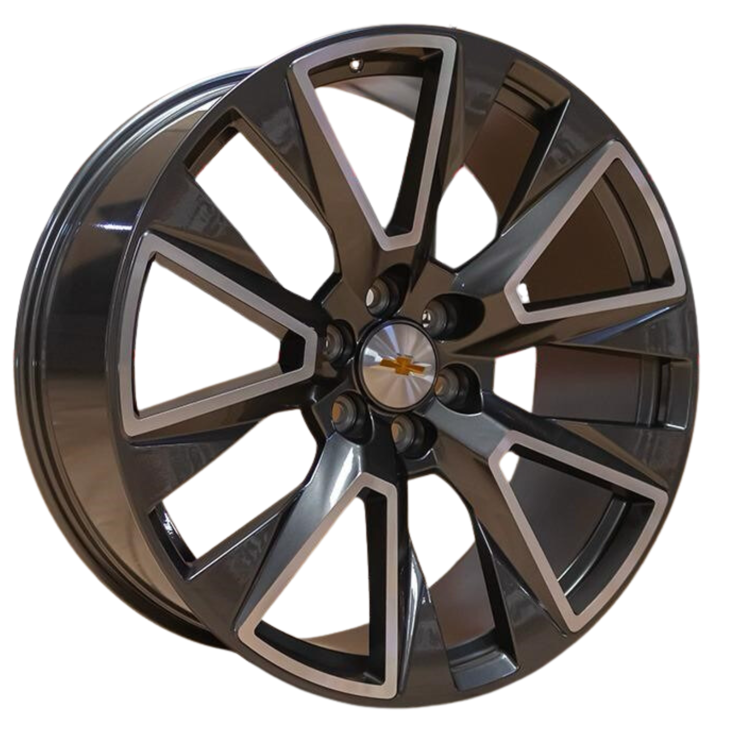 PAQUETE 4 RINES 24 6X139.7 MACHINE GN Chevrolet Silverado 1500,GMC Sierra 1500