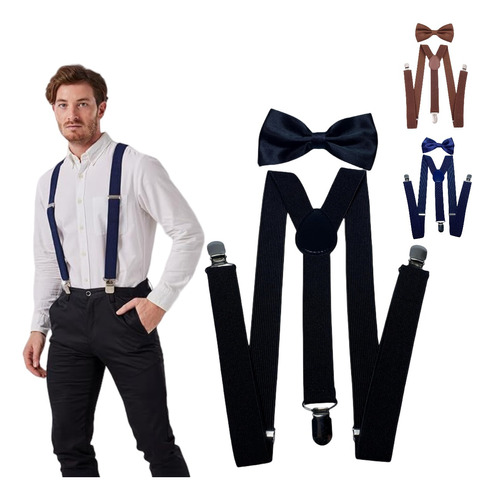 1pc Tirantes Para Adulto Pantalones Suspenders Ajustables.