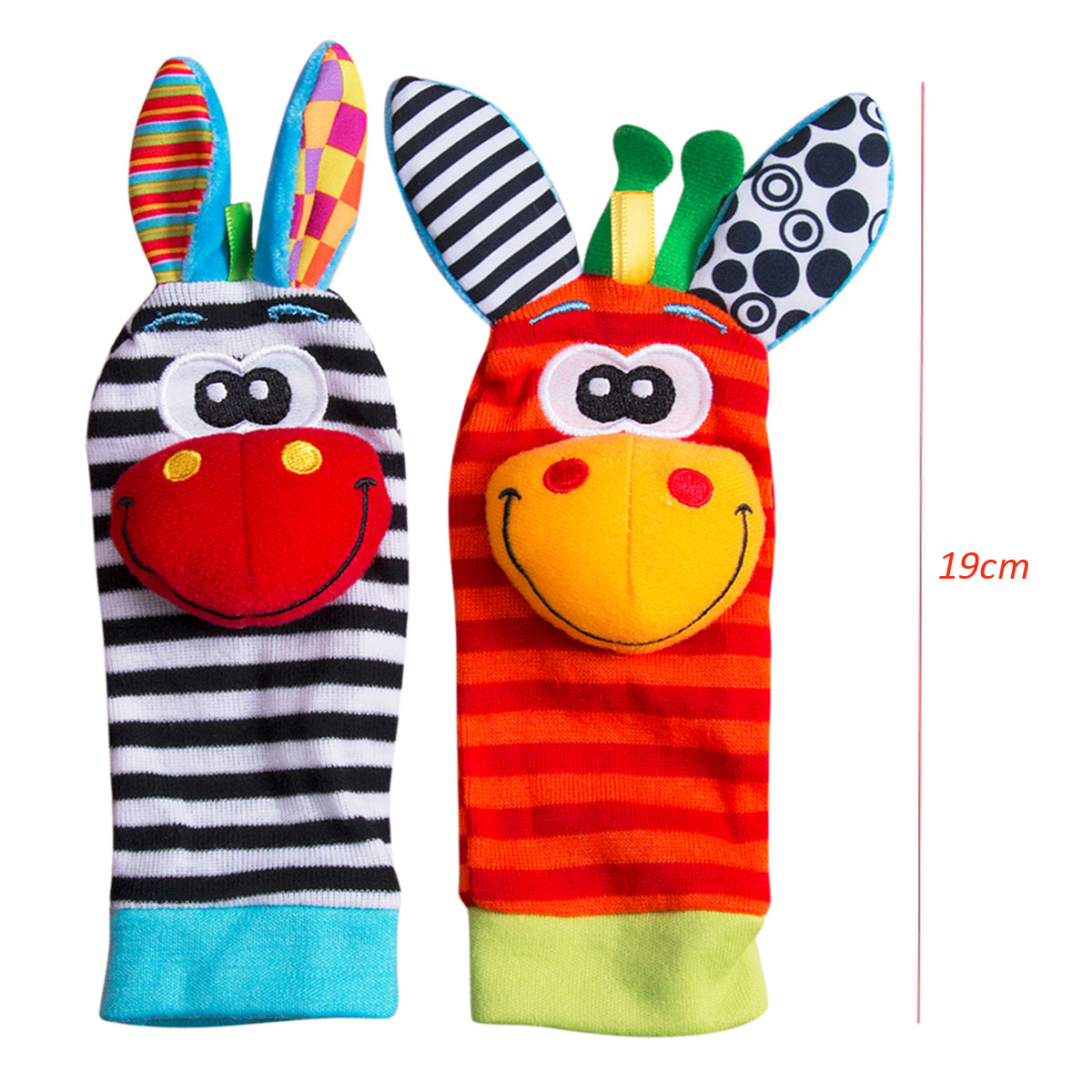 Set Calcetines Y Pulseras Sonajero Bebés Peluches Juguetes