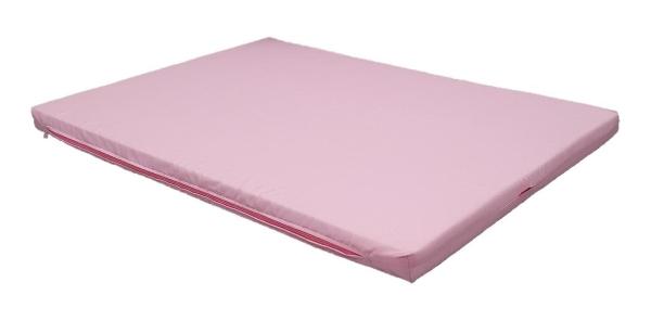 Colchon Para Cuna Corral De Viaje Universal Hule Espuma Rosa Claro