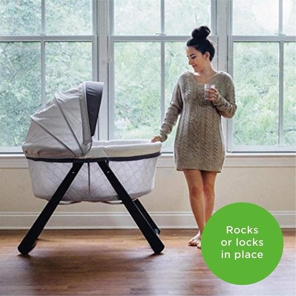 Cuna Moisés Mecedora Portátil Ingenuity Rocking Bambineto Wood Carrington