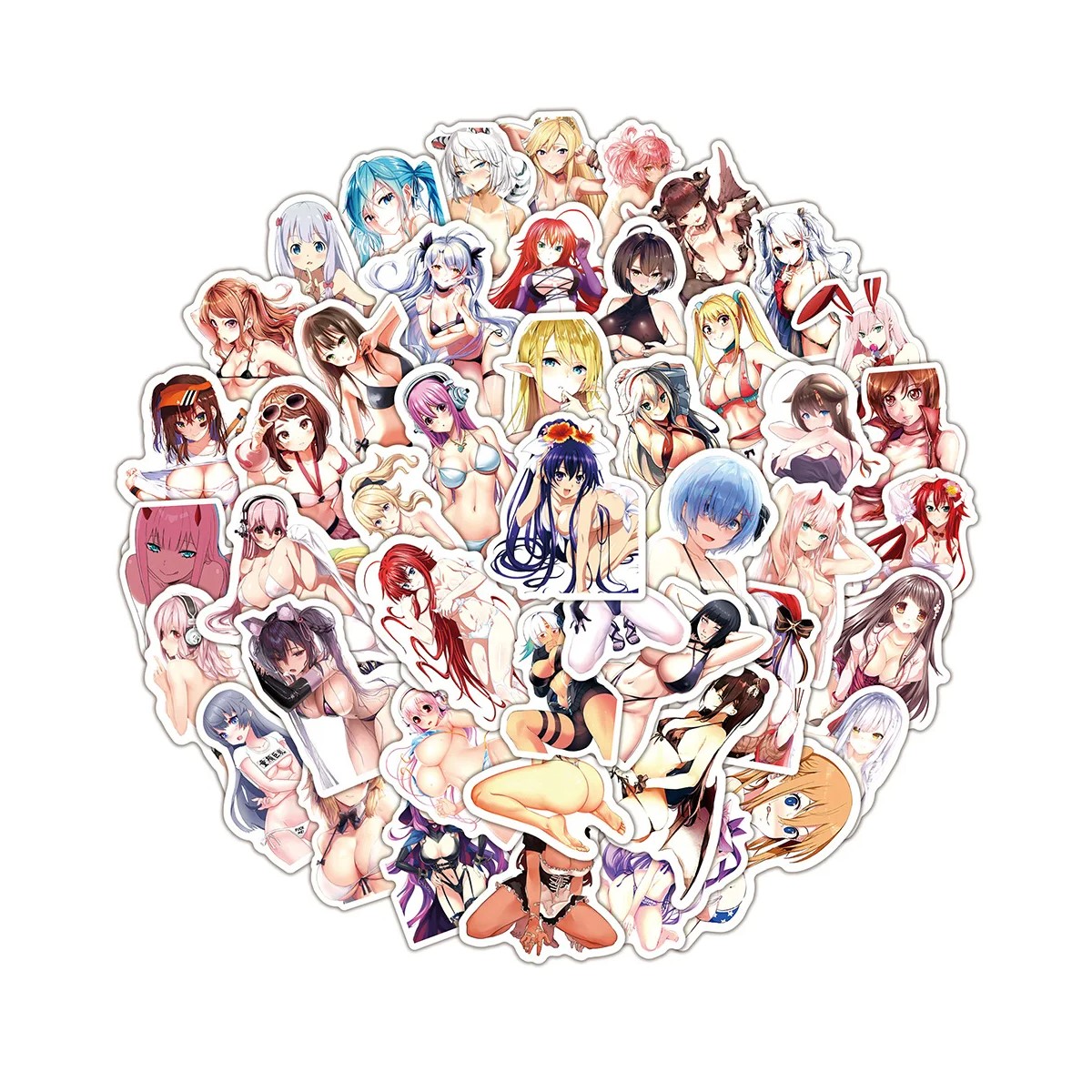 20 Pegatinas Anime variado randóm cosmos metálico ordenador portátil moto calcomanías impermeables.