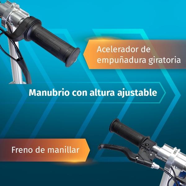 Scooter Patín Eléctrico Con Asiento Eco-forte 120w 12km/h Rojo