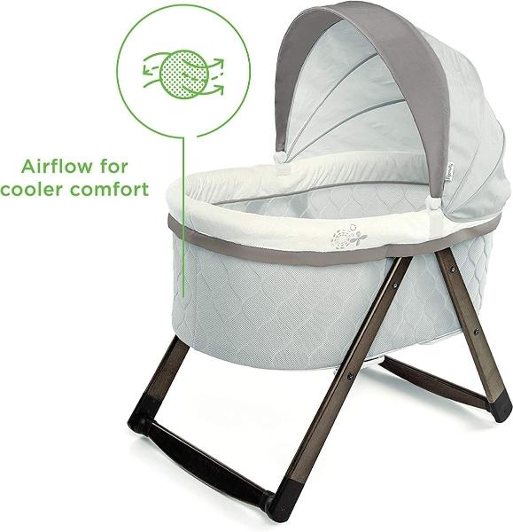 Cuna Moisés Mecedora Portátil Ingenuity Rocking Bambineto Wood Carrington