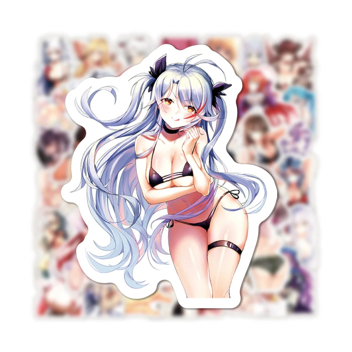 20 Pegatinas Anime variado randóm cosmos metálico ordenador portátil moto calcomanías impermeables.