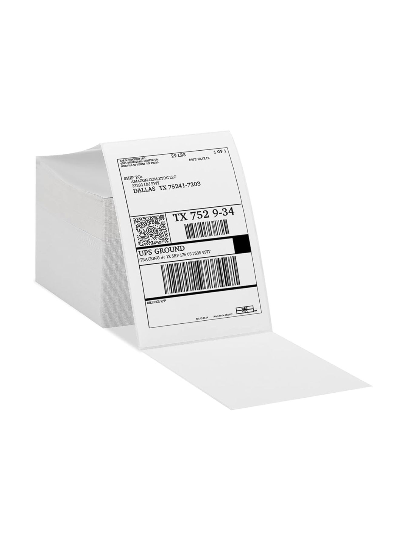 Etiqueta de envio paquete 500 piezas.