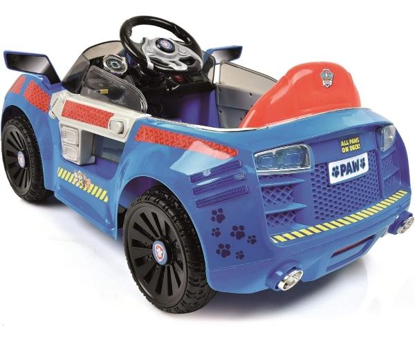 Carro Eléctrico Montable Paw Patrol 6v Con Luces Led Azul