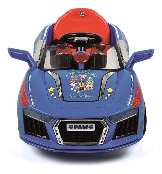 Carro Eléctrico Montable Paw Patrol 6v Con Luces Led Azul