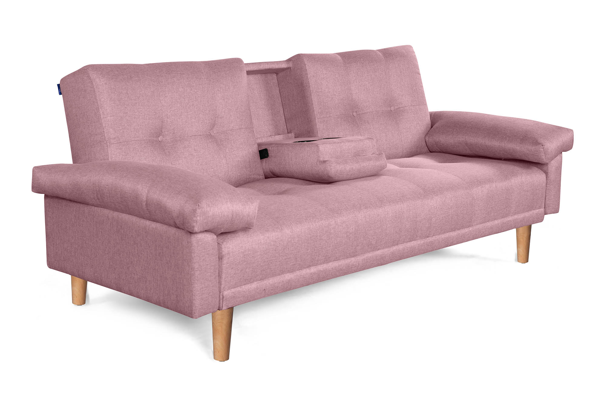 Sofá Cama De Lino Palo De Rosa Makora Modelo Hendrix
