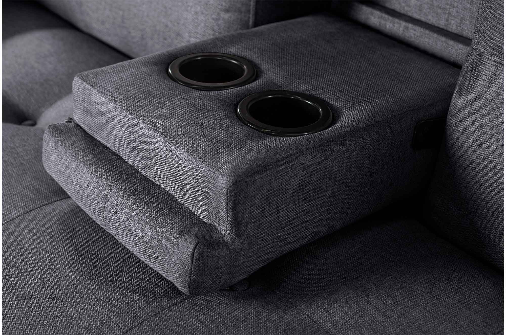 Sofá Cama De Lino Gris Oxford Makora Modelo Hendrix