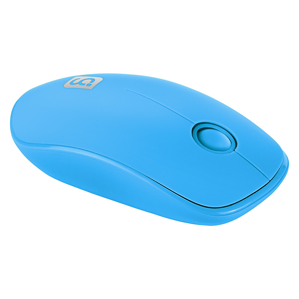 Mouse inalámbrico de 3 botones GREEN LEAF 1,200 DPIs, color azul 18-8865BL.