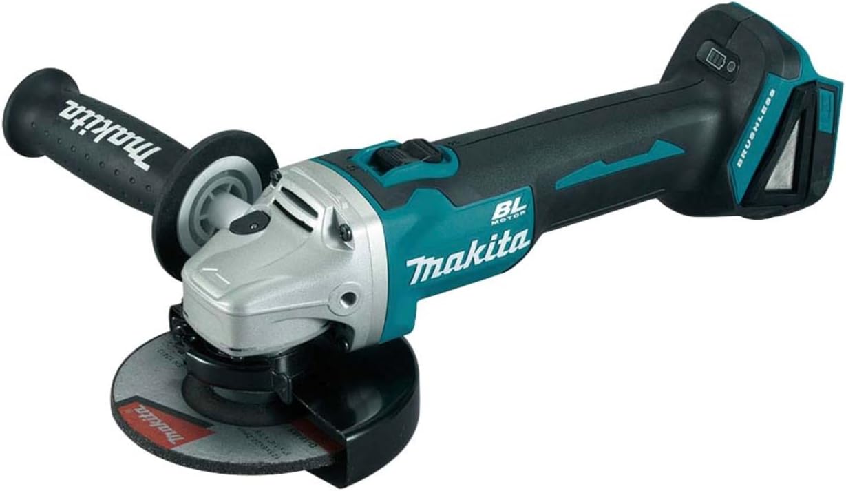 Amoladora angular Makita DGA504Z inalámbrica de 5 pulgadas (solo herramienta) con motor sin escobillas.