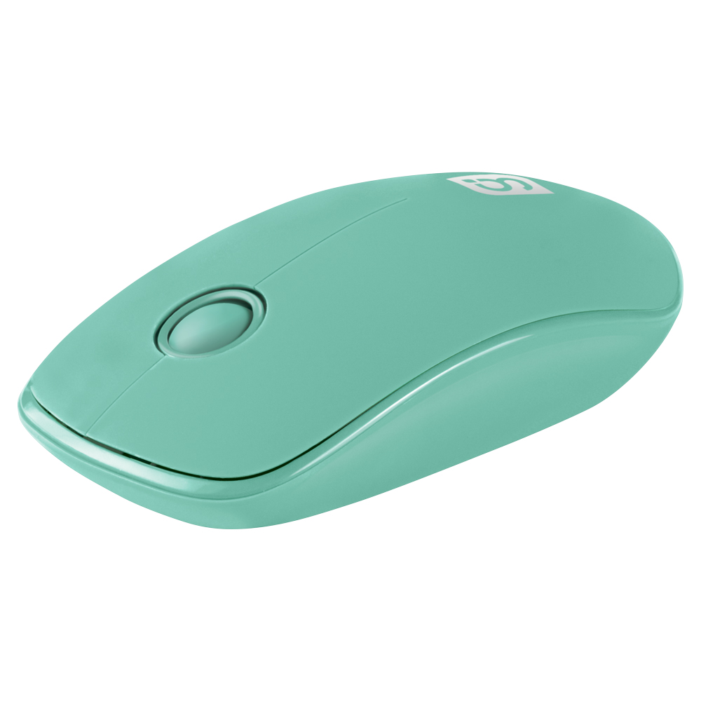 Mouse inalámbrico GREEN LEAF 3 botones, 1,200 DPIs color verde 18-8865GR .