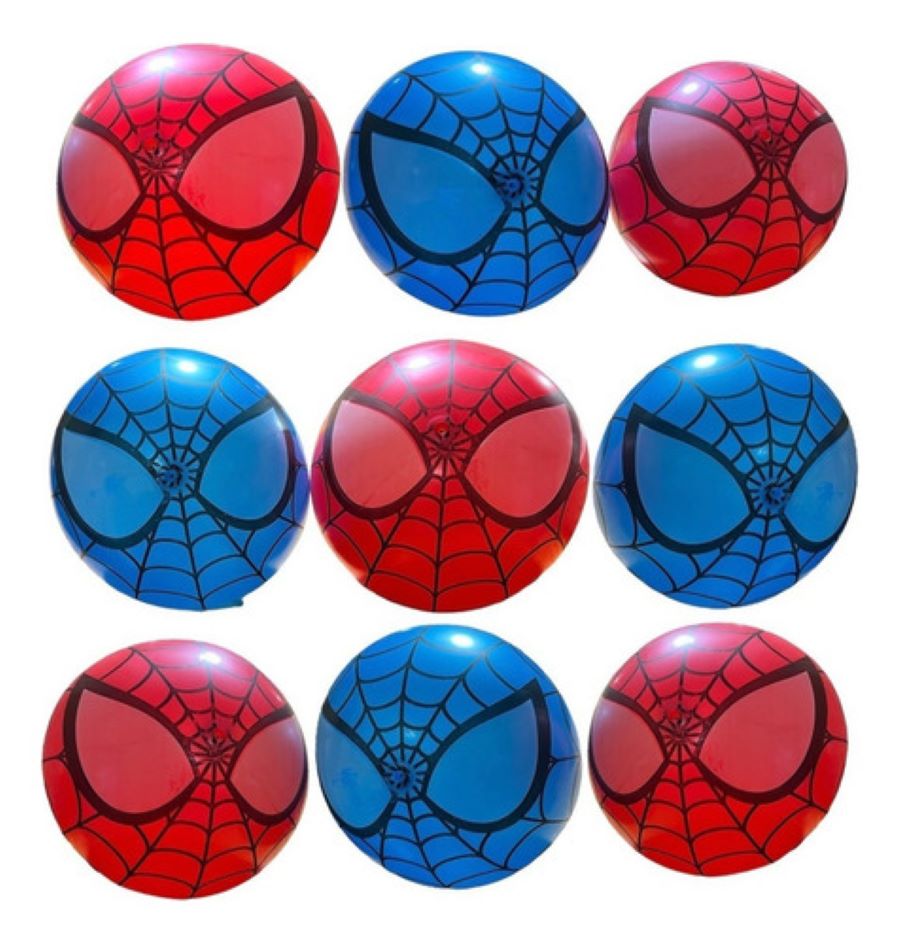 60 Pelotas Plástico Spiderman Fiesta Juguete Niño Niña.