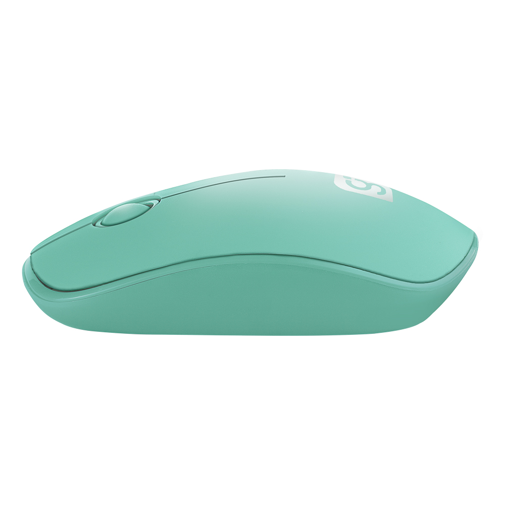 Mouse inalámbrico GREEN LEAF 3 botones, 1,200 DPIs color verde 18-8865GR .