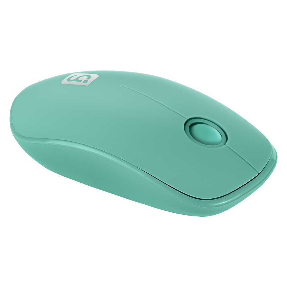 Mouse inalámbrico GREEN LEAF 3 botones, 1,200 DPIs color verde 18-8865GR .