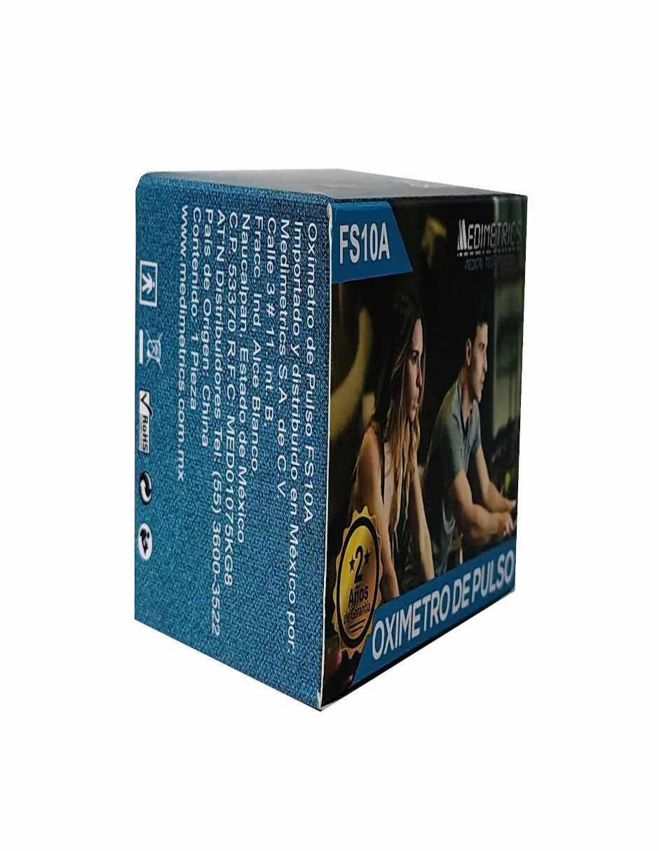 Oximetro de pulso negro-MEDIMETRICS-FS10A.