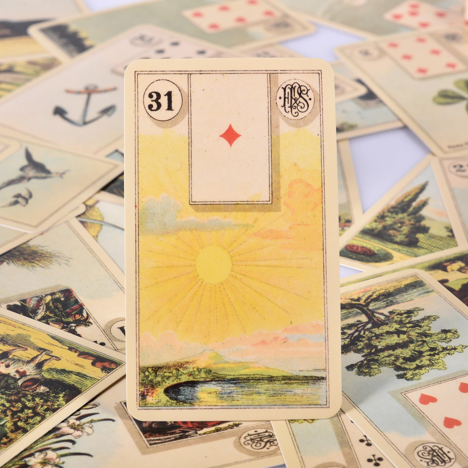 Cartas Tarot Lenormand Mensajes Ocultos 36 Cartas.