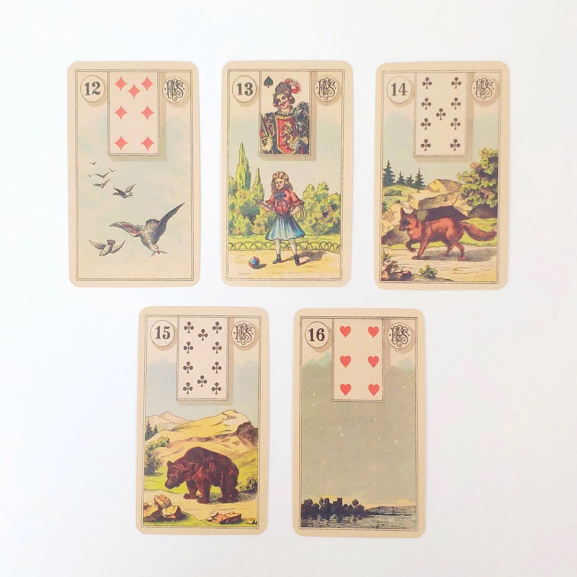Cartas Tarot Lenormand Mensajes Ocultos 36 Cartas.
