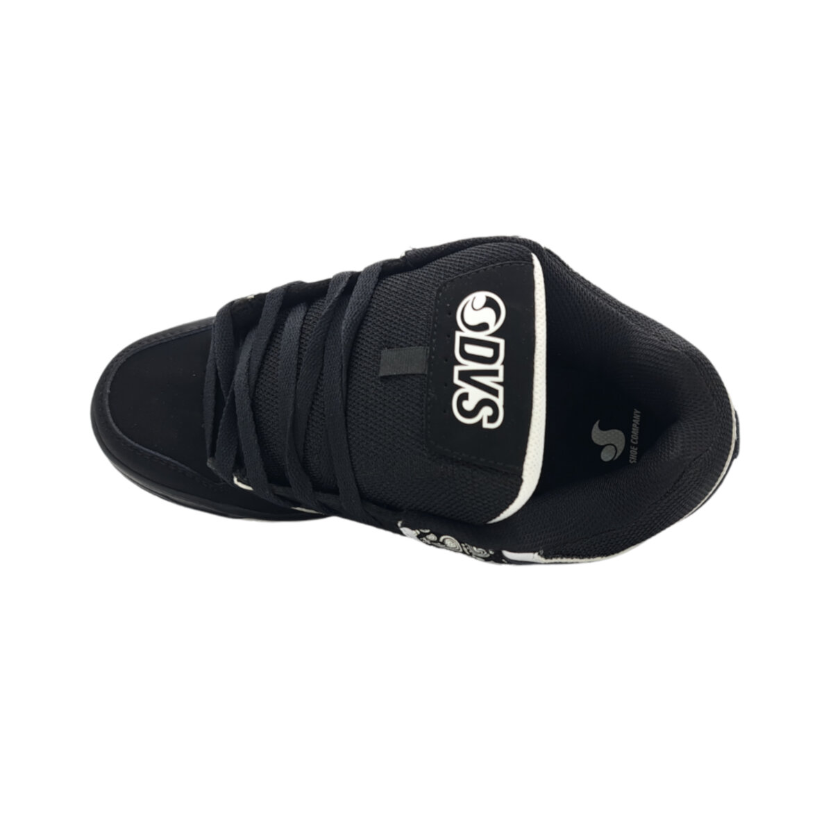 Tenis DVS Remix 001 BLACK WHITE PINK SUEDE para Skateboarding
