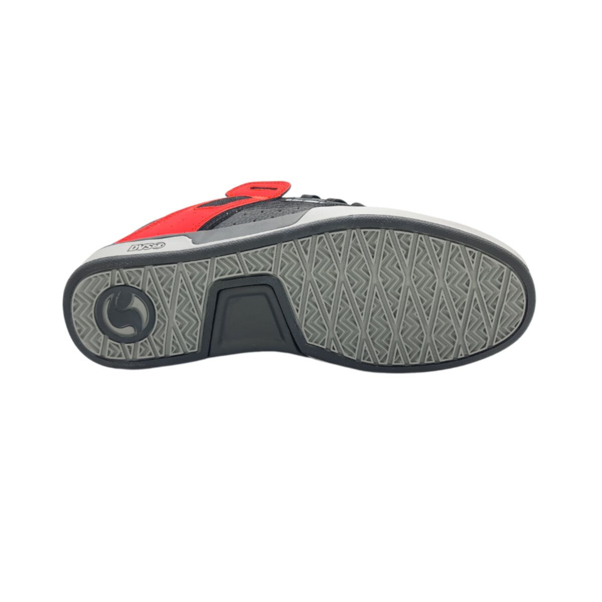 Tenis DVS Comanche 2.0+ 014 RED GRAY BLACK NUBUCK para Skateboarding.