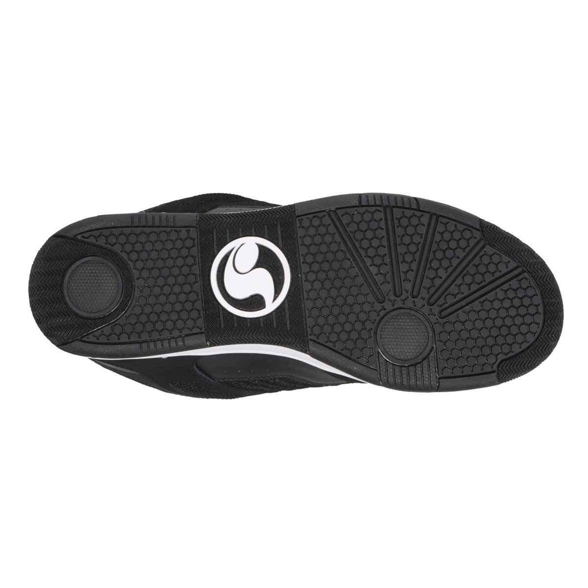Tenis DVS Enduro 125 041 BLACK WHITE RED NUBUCK para Skateboarding.
