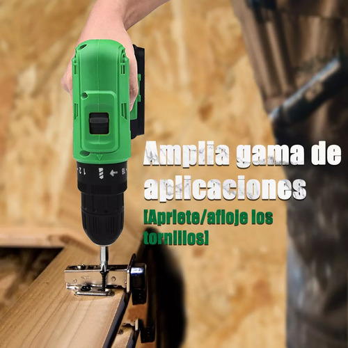 Taladro Atornillador Rotomartillo Inalámbrico Shawty De 20v Color Verde oscuro.