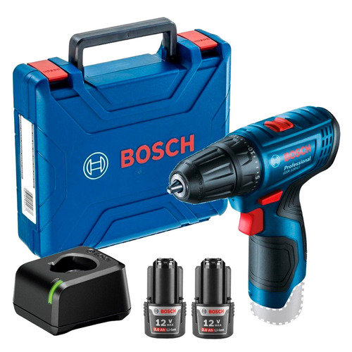 Taladro Atornillador Bosch Gsr 120-li 12v 2 Baterias Color Azul Frecuencia.