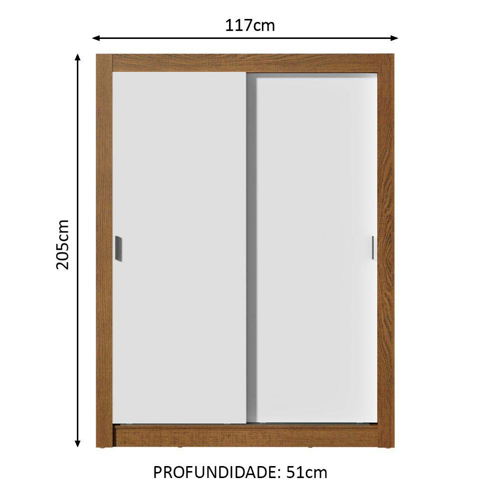 Ropero Closet Madesa 2 Puertas MB