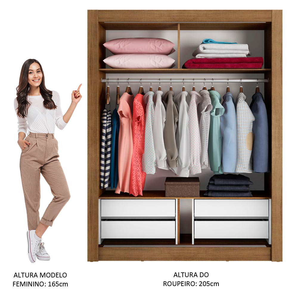 Ropero Closet Madesa 2 Puertas MB