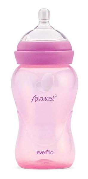 Set De Biberones Dos Bebe Evenflo Advanced Relaxfit 9oz Rosa