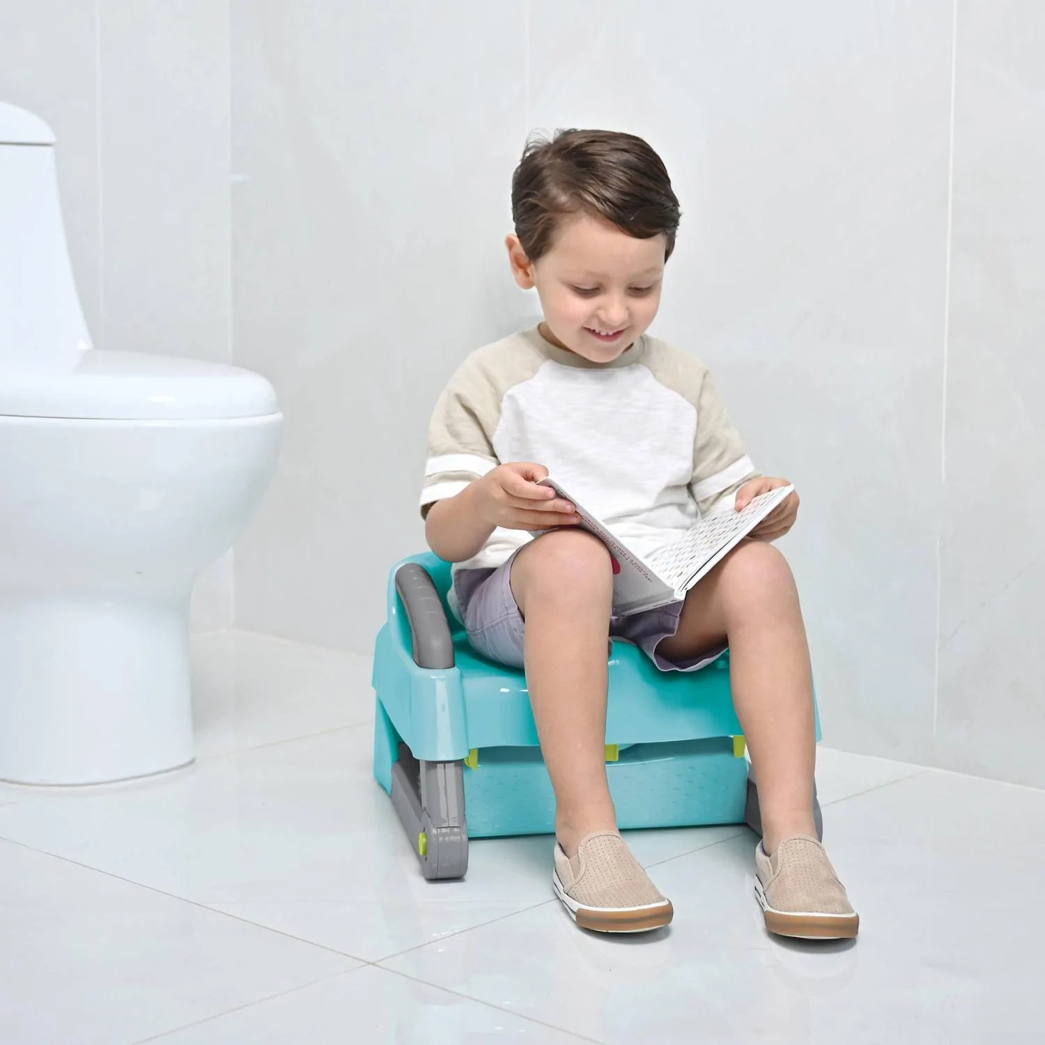 Baño Entrenador Con Escalera Prinsel Potty Bacinica 2 En 1