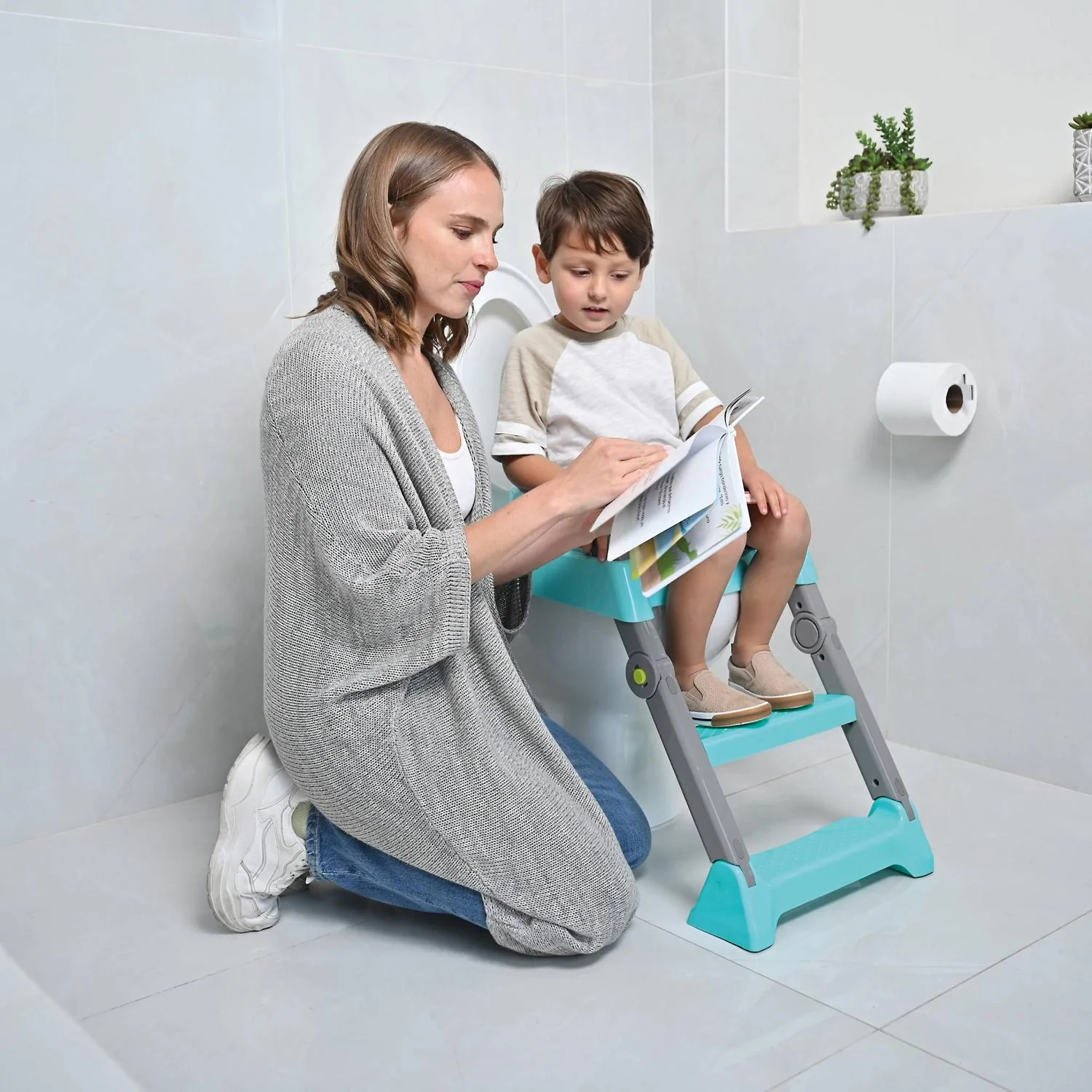 Baño Entrenador Con Escalera Prinsel Potty Bacinica 2 En 1