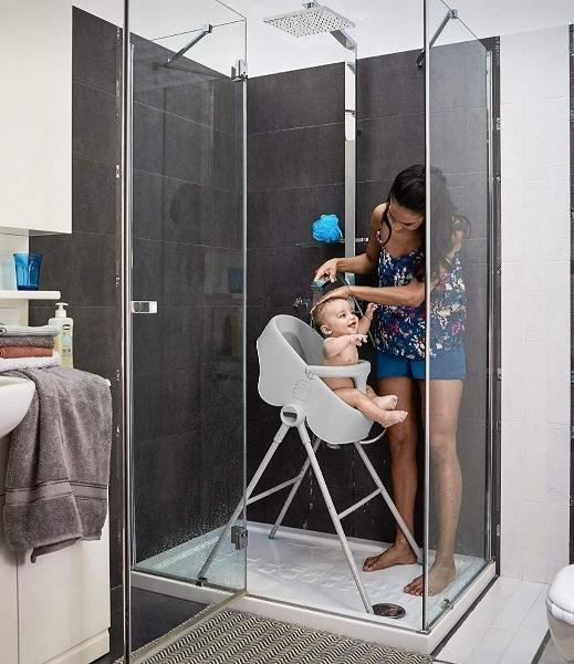 Bañera Chicco Bubble Nest Ultraligera Compacta Practica Cool Grey