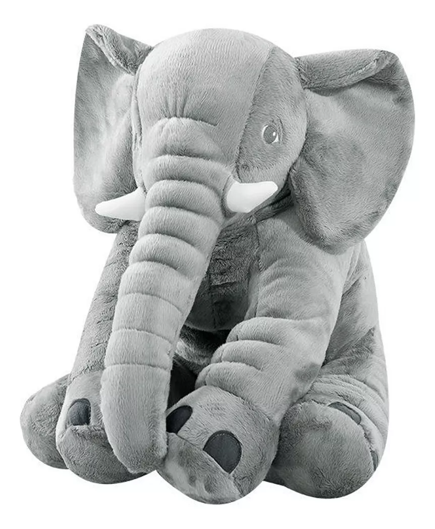 Juguetes de almohada para elefantes de peluche de gran tamaño.