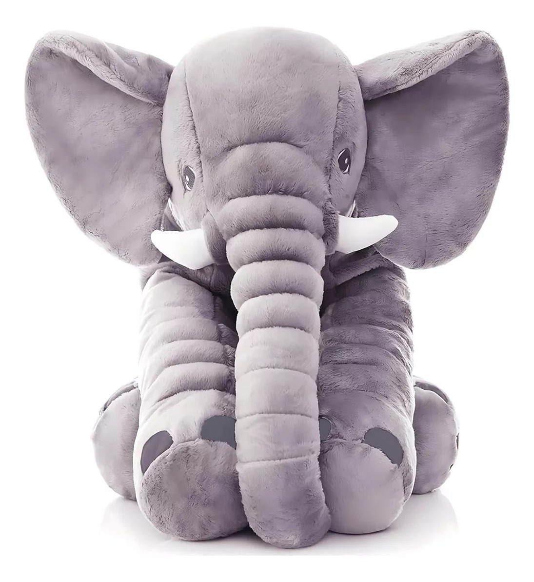 Juguetes de almohada para elefantes de peluche de gran tamaño.