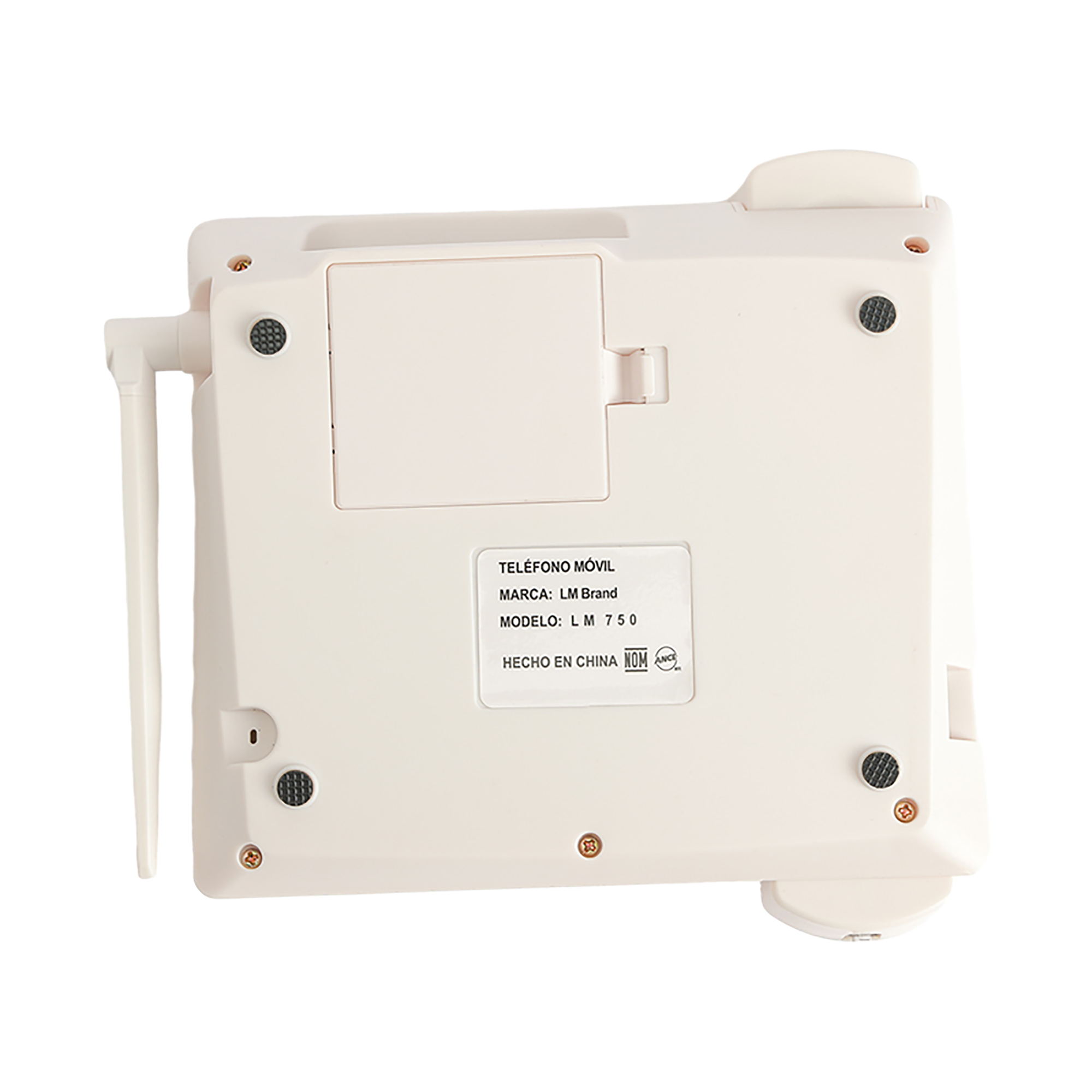  Teléfono Inalámbrico móvil para chip de celular color blanco. GSM Mod. LM-750.