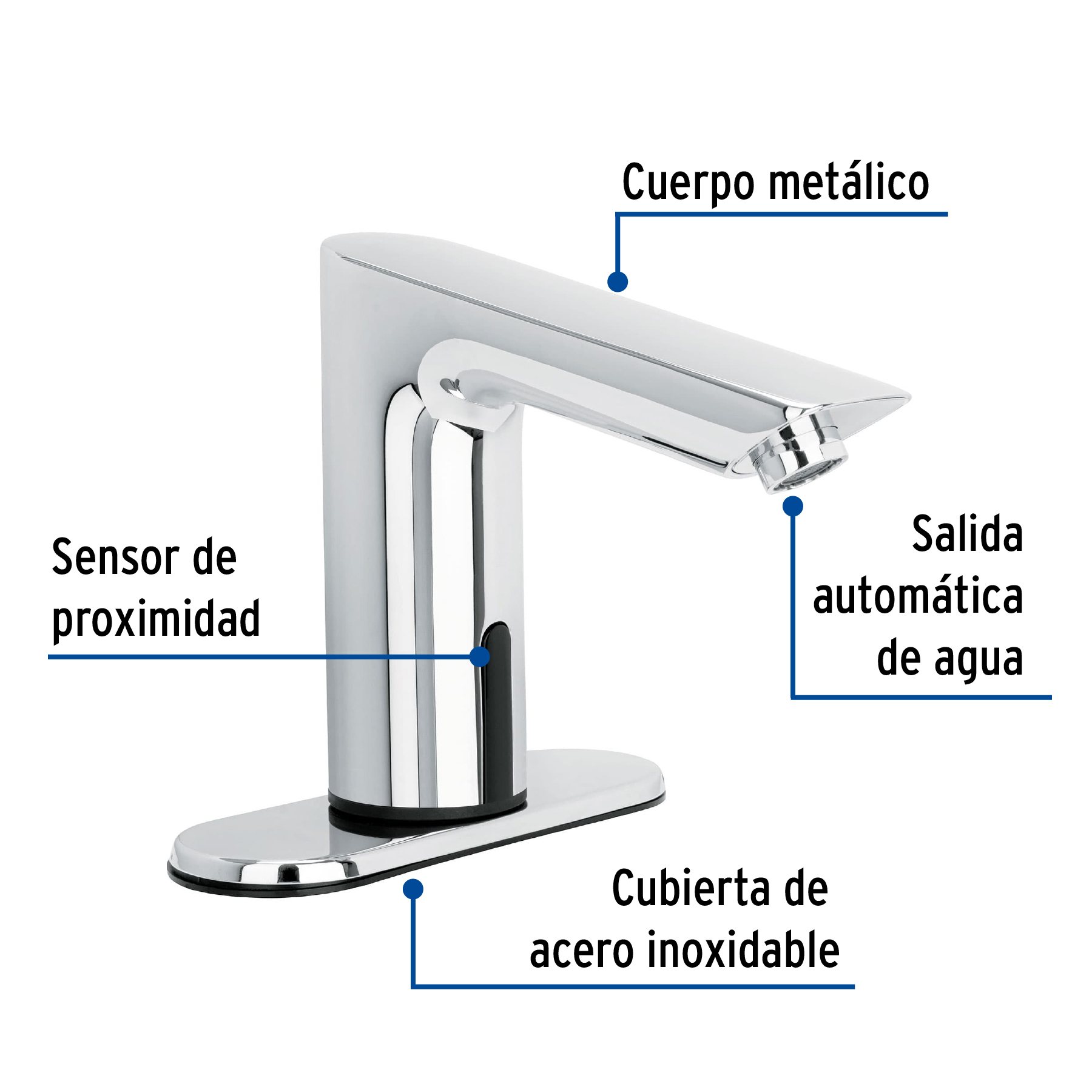 Llave con sensor para lavabo Foset 49194