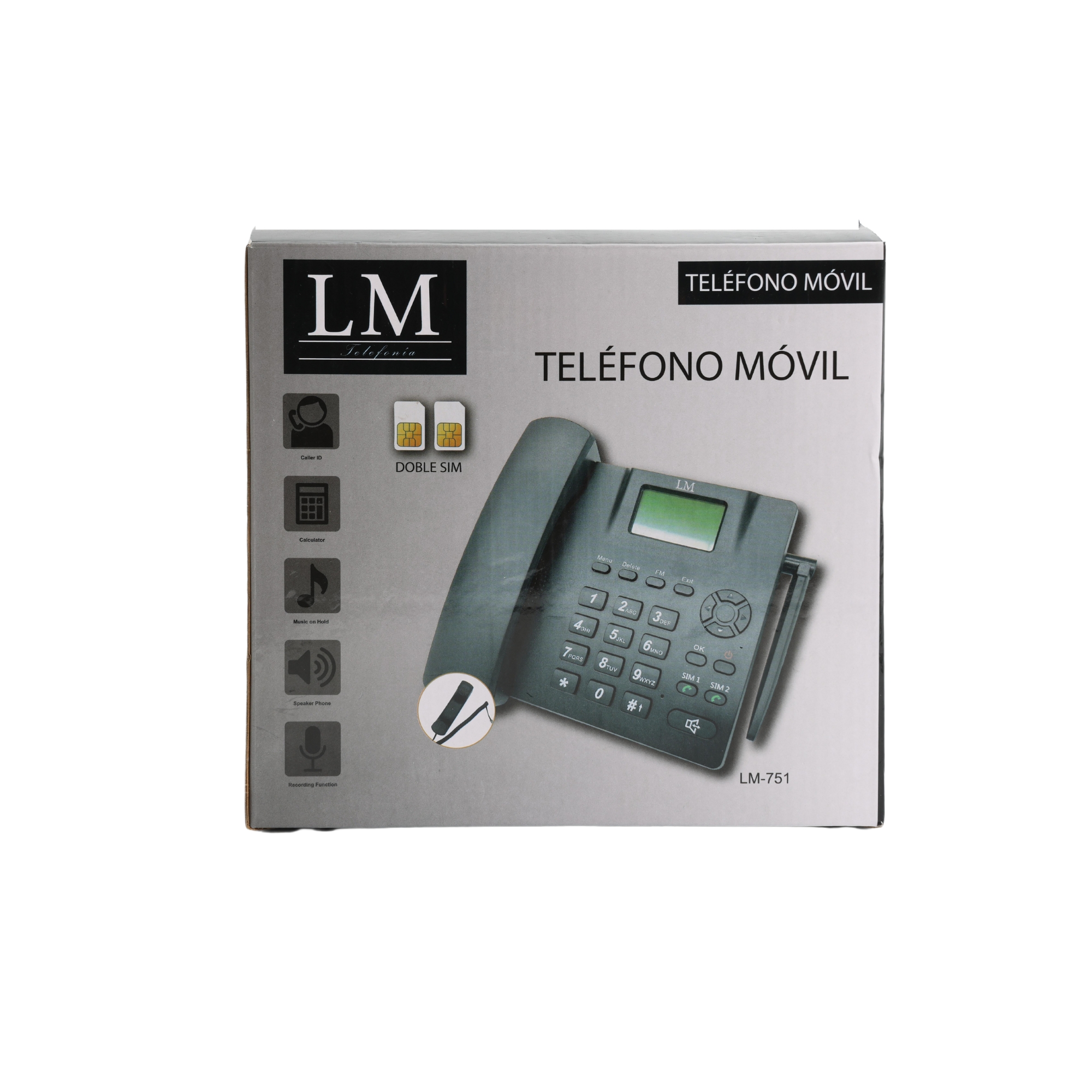 Teléfono Móvil celular con doble chip . GSM LM-751 Negro
