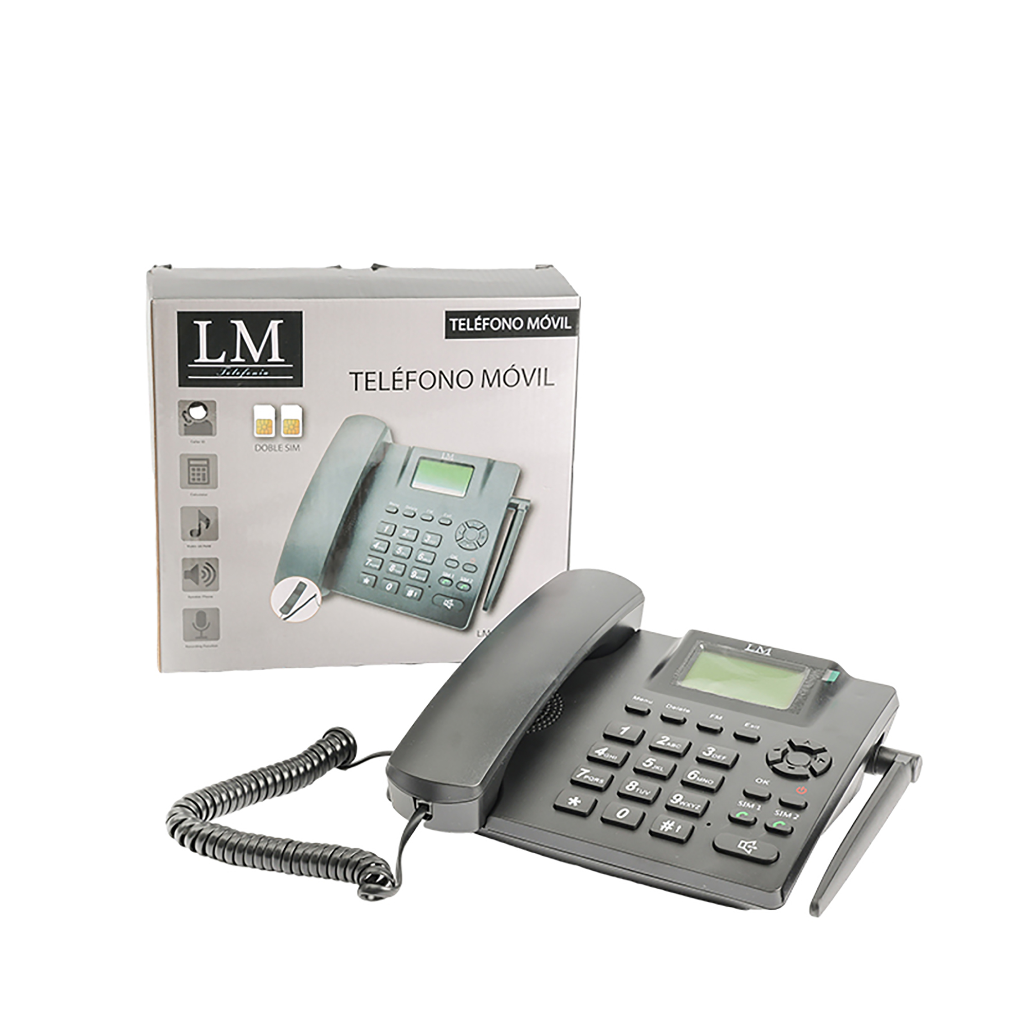 Teléfono Móvil celular con doble chip . GSM LM-751 Negro