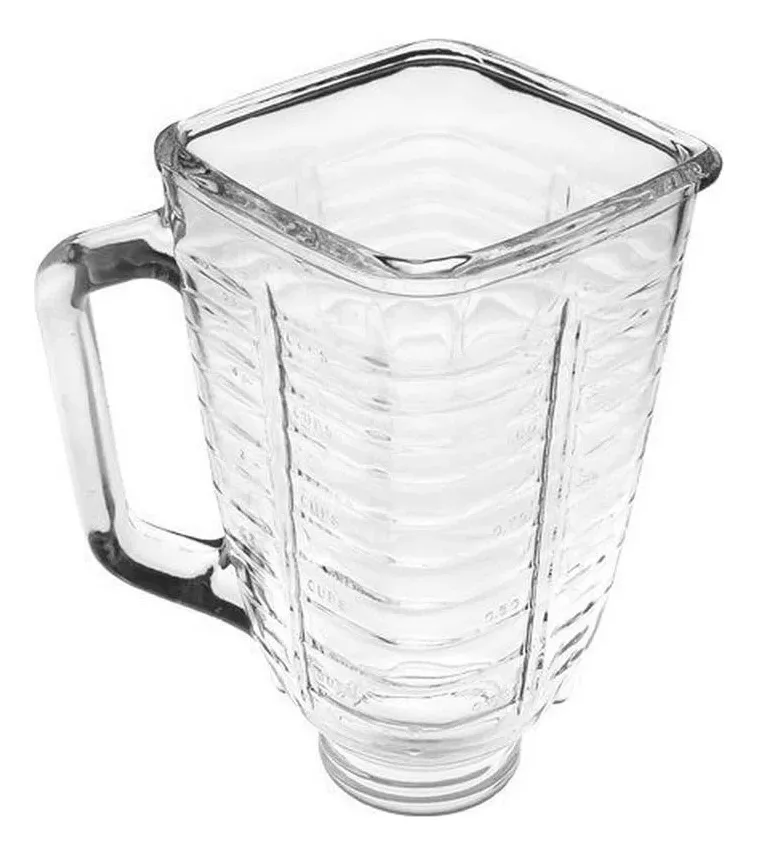 Vaso Para Licuadora Vidrio Cuadrado Genérico 1.25 L.